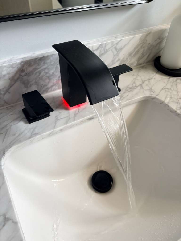 Freestanding tub with wall-mount filler